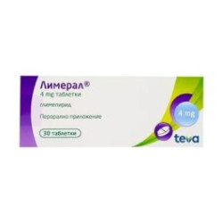 Лимерал 4 мг х 30 таблетки Teva