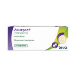 Лимерал 3 мг х 30 таблетки Teva