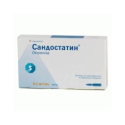 Сандостатин 0.1 мг/мл 5 ампули х 1 мл Novartis