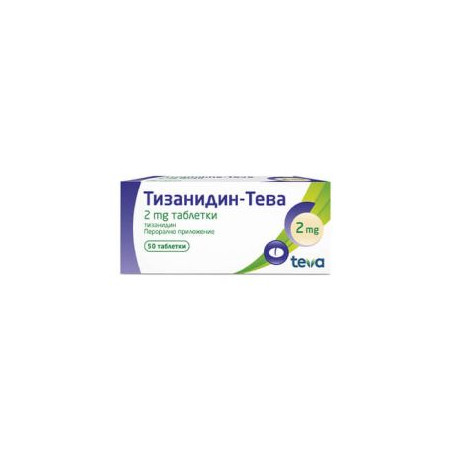 Тизанидин-Тева 2 мг х 50 таблетки Teva