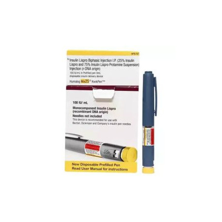 Хумалог Mix 25 Kwikpen 100 IU/мл 10 ампули х 3 мл Eli Lilly
