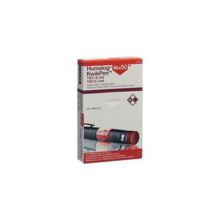 Хумалог Mix 50 Kwikpen 100 IU/мл 10 ампули х 3 мл Eli Lilly