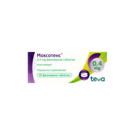 Моксотенс 0.4 мг х 30 таблетки Teva