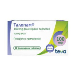 Талопам 100 мг х 30 таблетки Teva