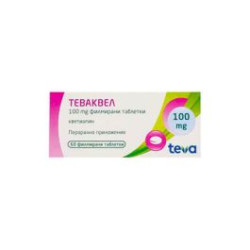 Теваквел 100 мг х 60 таблетки Teva