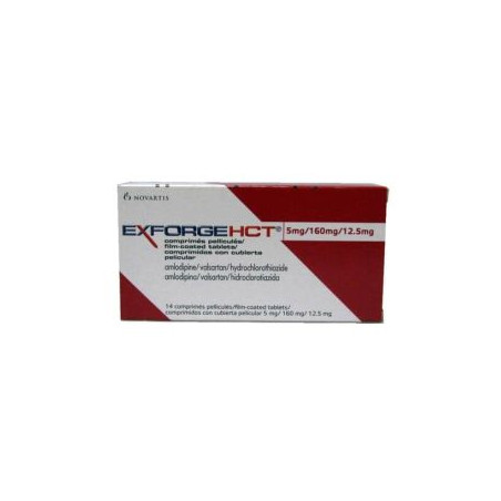 Ексфорж НСТ 5 мг/160 мг/12,5 мг х 14 таблетки Novartis