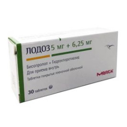 Лодоз 5 мг/6,25 мг х 30 таблетки Merck