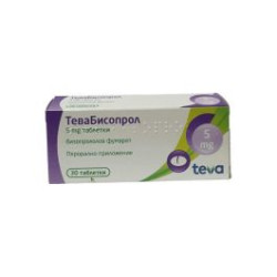 Тевабисопрол 5 мг х 30 таблетки Teva