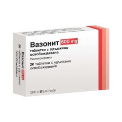 Вазонит 600 мг х 20 таблетки Gerot
