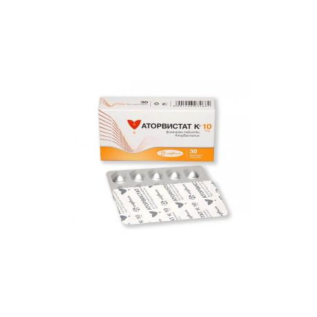 Аторвистат К 10 мг х 30 таблетки Unipharm