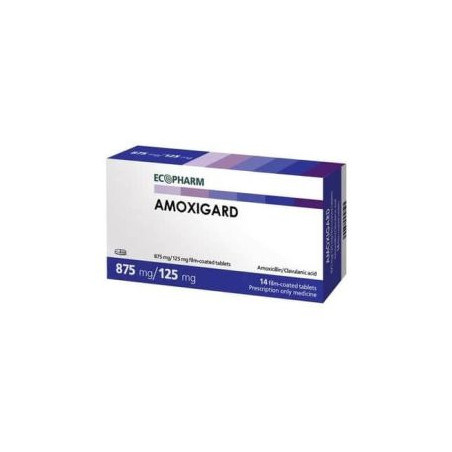 Амоксигард 875 мг/125 мг x 14 таблетки Ecopharm