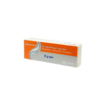 БетазонTрио маз 0.5 мг/10 мг/1 мг/г х 15 г Antibiotic