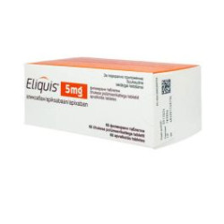 Еликвис 5 мг х 60 таблетки Pfizer
