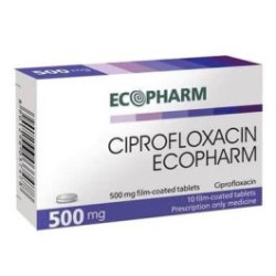 Ципрофлоксацин 500 мг х 10 таблетки Ecopharm