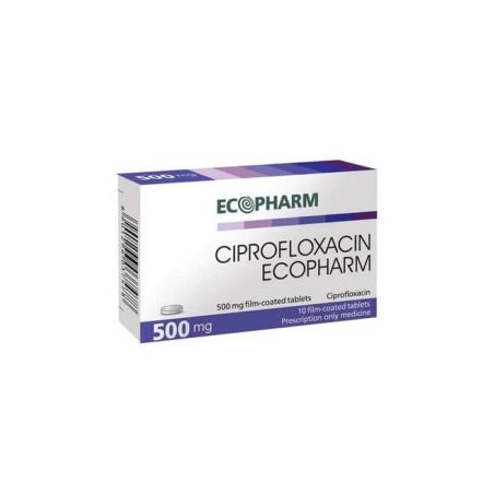 Ципрофлоксацин 500 мг х 10 таблетки Ecopharm