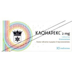 Клонарекс 2 мг х 30 таблетки Рекс Фарма