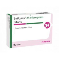Еутирокс 25 мкг х 90 таблетки Merck