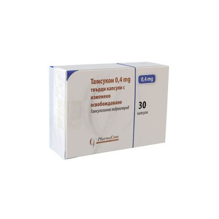 Тамсукон 0.4 мг х 30 капсули Pharmacons