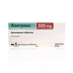 Азитрокс 500 мг х 6 таблетки Zentiva