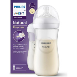 Шише с биберон без протичане 3м+ Philips-Avent Natural Response 3.0, 330мл