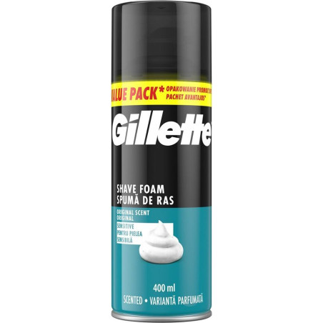 GILLETTE Classic Sensitive, пяна за бръснене, 400 мл