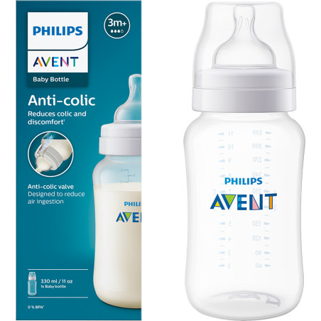 Шише Philips-Avent Classic Anti-colic, 330 мл, PP, 3м+