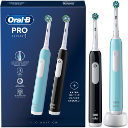 ORAL-B PRO1 Black + Blue, електрическа четка за зъби