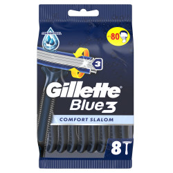 GILLETTE Blue 3 Slalom Comfort, самобръсначка, 8бр.
