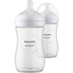 Комплект шишета 2х260мл с биберон без протичане 1м+ Philips-Avent Natural Response 3.0