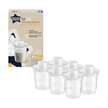 Диспенсер за сухо мляко Tommee Tippee, 6 бр.