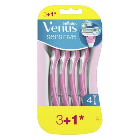 GILLETTE Venus Sensitive, ножчета за самобръсначка, 3+1бр.