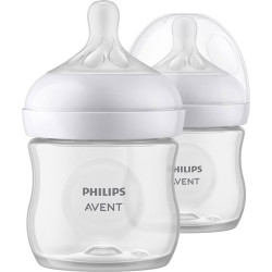 Комплект шишета с биберон без протичане 0м+ Philips-Avent Natural Response 3.0, 2 х 125 мл