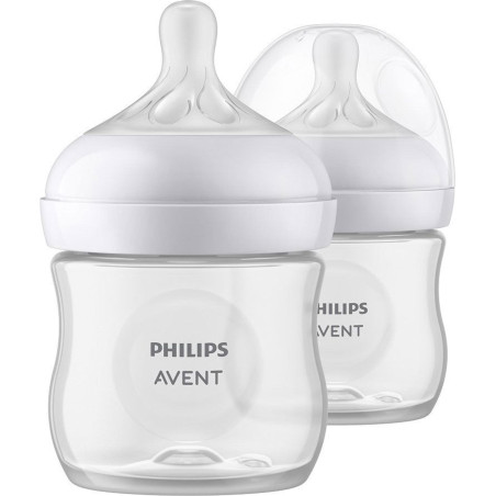 Комплект шишета с биберон без протичане 0м+ Philips-Avent Natural Response 3.0, 2 х 125 мл