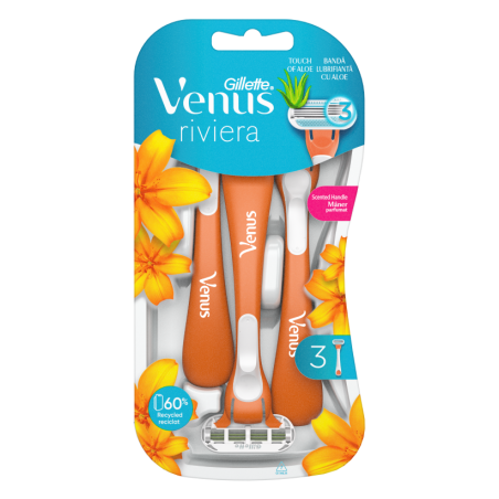 GILLETTE Venus Riviera, самобръсначка, 3 броя