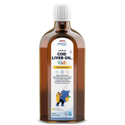 Norwegian Cod Liver Oil Kids | Lemon Flavored Liquid Omega