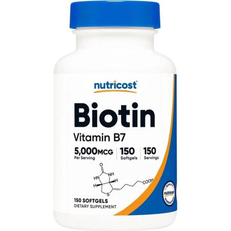 Biotin 5000 mcg | with Coconut Oil Softgels