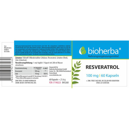 Resveratrol 100 mg