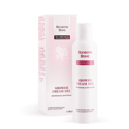 Освежаващ крем-гел за душ DIAMOND ROSE 200 ml