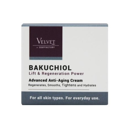Повдигащ и регенериращ крем с бакучиол, Velvet, 50 мл