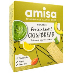 Протеинови безглутенови хлебчета с леща - био, Amisa, 100 г