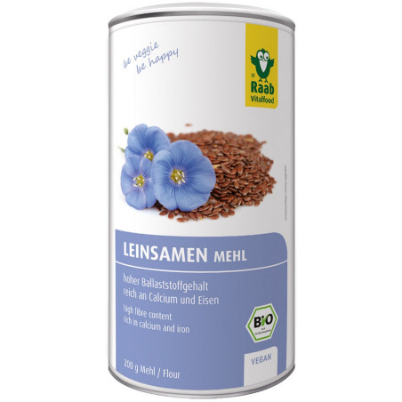 Ленено брашно - био, Raab Vitalfood, 200 г