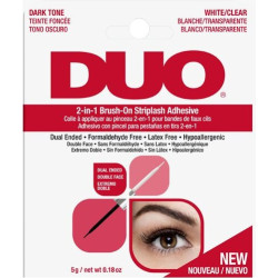ARDELL ЛЕПИЛО ЗА МИГЛИ 2 IN 1 DUO BRUSH ON ADHESIVE DARK AND CLEAR