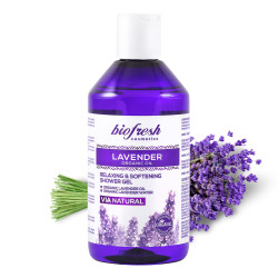 Омекотяващ и релаксиращ душ гел LAVENDER ORGANIC OIL 300 ml