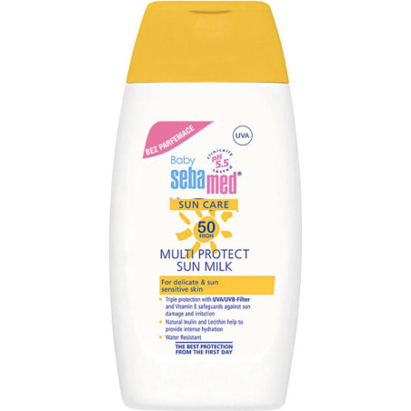 SEBAMED Бебешки SPF 50+, слънцезащитен лосион, без парфюм, 200 мл