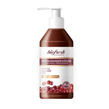 Нежен душ гел VIA NATURAL POMEGRANATE AND ROSE 250 ml