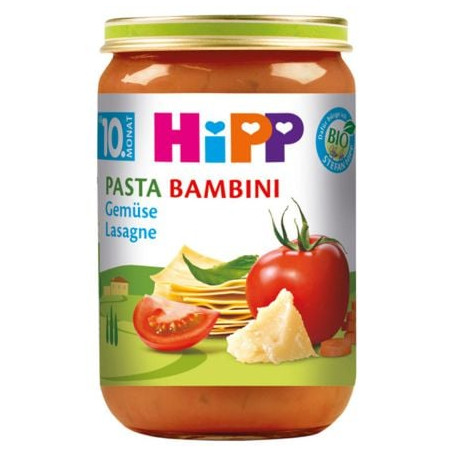 HIPP 6410 Био Лазаня Със Зеленчуци, храна за бебе, 220 гр