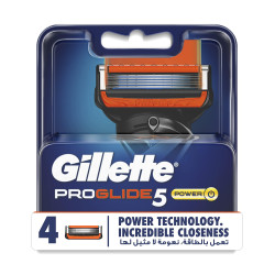 GILLETTE Fusion ProGlide Power, ножчета за самобръсначка, 4 бр.