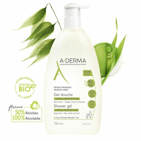 A-Derma Hydra Protective Хидратиращ защитен душ гел 750 мл