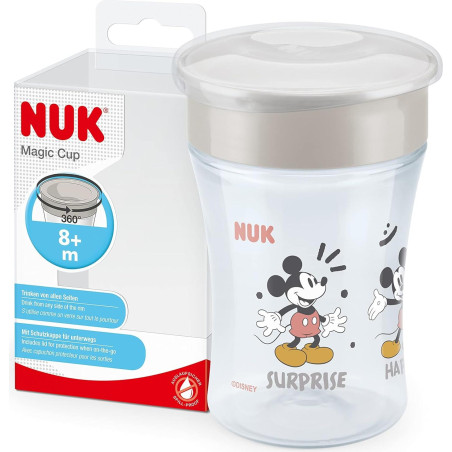 NUK Чаша Magic Cup 230мл., 8+мес. Mickey, сива
