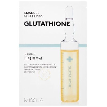 Missha Mascure Whitening Solution Sheet Mask Glutathione